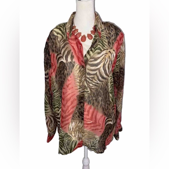 Beautiful Peach Adjustable Statement Necklace - Picture 11 of 12